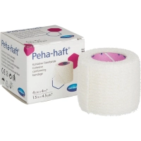 Бинт самофикс эласт 4м х 4см, белый, PEHA-HAFT
