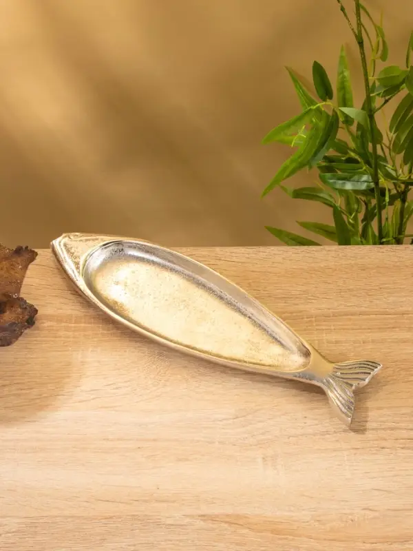 Блюдо сервирочное Блюдо сервирочное "Рыбка" алюминий 32х9х1,5 см