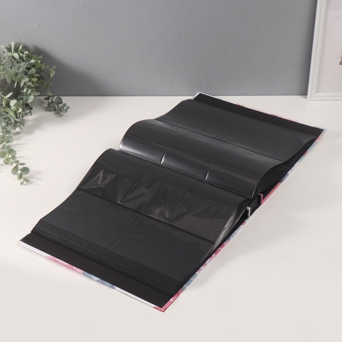 Фотоальбом на 1000 фото 10х15 см Фотоальбом на 1000 фото 10х15 см "Акварельные цветы" белый МИКС 4,6х33,4х36 см