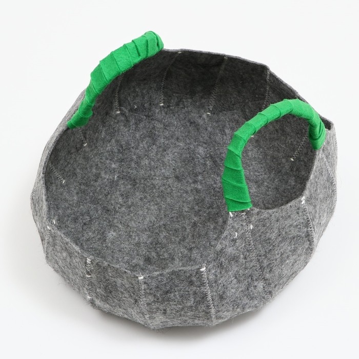 Лежанка для животных из войлока  Лежанка для животных из войлока "Тыква" без подушки