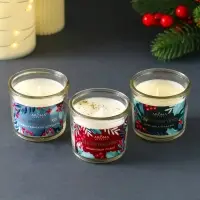 Свечи ароматические новгодние "Christmas Vibes" (набор 3 шт), по 60 гр Свечи ароматические новгодние "Christmas Vibes" (набор 3 шт), по 60 гр