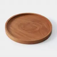Блюдо, 20&times;20&times;2 см, тиковое дерево