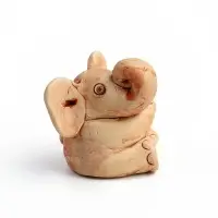 Фигурка &laquo;Слоненок&raquo;, 7&times;6.5&times;5 см, керамика, бежевый