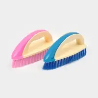 Щётка утюжок для уборки Доляна, с ручкой, пластик, хозяйственная, 17&times;6&times;8.5 см, МИКС