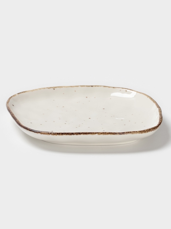 Блюдо для подачи Magistro "Alpine Frost" 23см 23х21х2,5 цвет белый