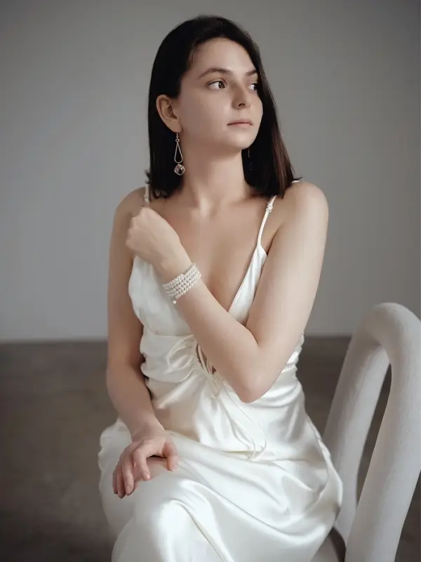 Серьги висячие со стразами &laquo;Капля с ромбом&raquo;, белые в розовом золоте, 7.2 см
