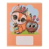 Комплект тетрадей из 10 штук, 12 листов в линию Calligrata "Тигрёнок", обложка мелованный картон, блок офсет, 5 видов по 2 штуки