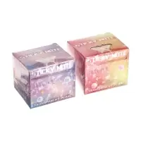 Блок с липким краем 50л пластик прозрачный МИКС в коробочке