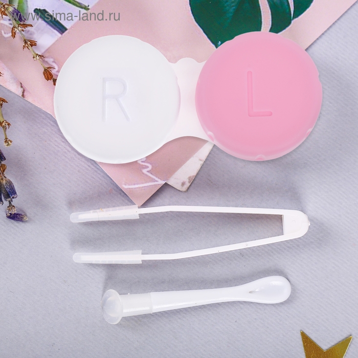 Контейнер для линз с зеркалом Контейнер для линз с зеркалом "Сладости"