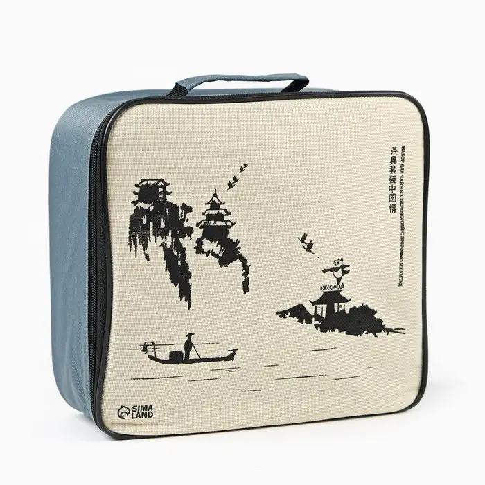 Набор для чайной церемонии ДЖЕКИЧАЙ &laquo;Ибинь&raquo;, 10 предметов, 4 персоны, пиалы 45 мл, чайник 180 мл, керамика, белый