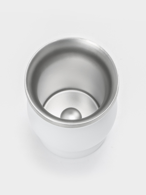 Калабас для чая Мате 240 мл и бомбилья с щеткой для чистки, набор для приготовления, белый   1078512