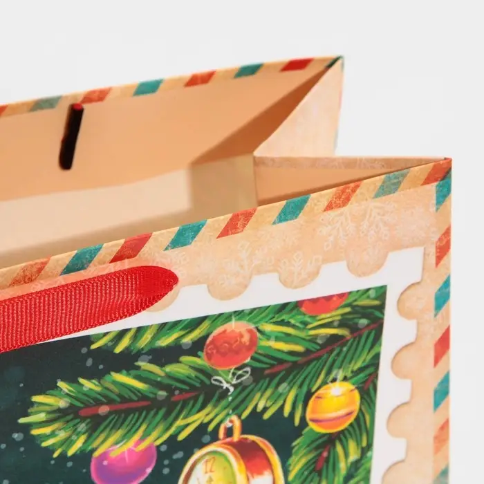 Пакет подарочный новогодний ламинированный &laquo;Зимний вечер&raquo;, MS 18 х 23 х 10 см