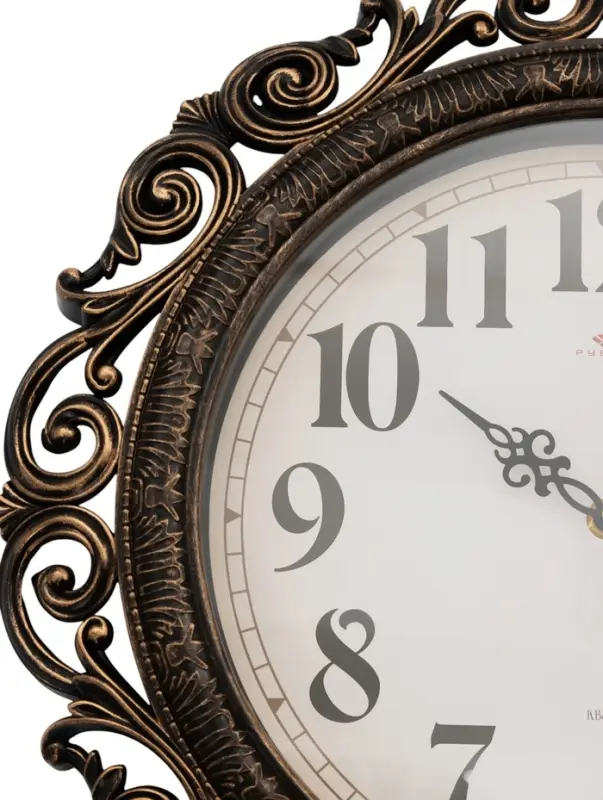 Часы настенные интерьерные &laquo;Хостон&raquo;, бесшумные, плавный ход, d=40.5 см, циферблат d=26 см