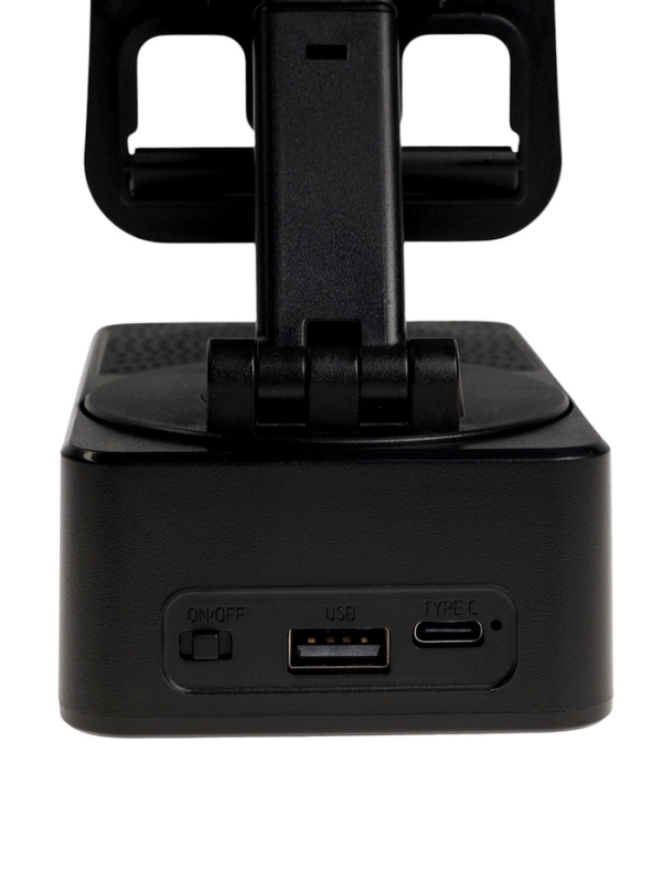 Портативная колонка 3 в 1 PS-50, держатель для телефона, power bank, 5 Вт, 1500 мАч, чёрная Портативная колонка 3 в 1 PS-50, держатель для телефона, power bank, 5 Вт, 1500 мАч, чёрная