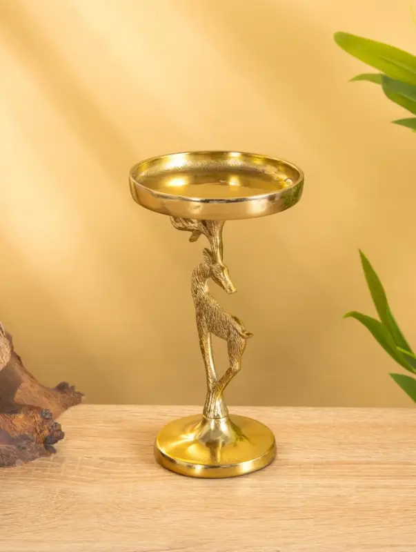 Подсвечник  Подсвечник "Зимняя сказка" 10х10х17,5 см, алюминий, золотой