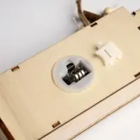 Светодиодная фигура &laquo;Фабрика подарков&raquo; 7.5&times;22&times;5 см, дерево, батарейки LR1130&times;3 (в комплекте), свечение тёплое белое