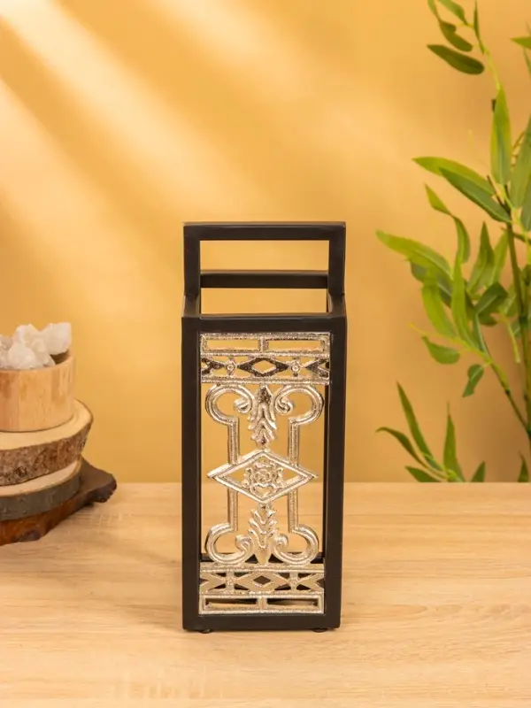 Подсвечник фонарь  Подсвечник фонарь "Геральдика" 12,5х12,5х32 см, d 7,5 см, алюминий, железо