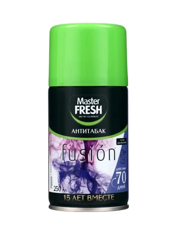 Освежитель Мастер Фреш Антитабак, сменный баллон, 250 мл