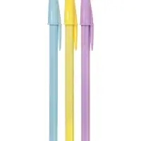 Ручки шариковые BIC Cristal &laquo;Пастель&raquo;, набор 3 штуки, 1.0 мм, синие