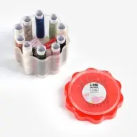 Швейный набор &laquo;Ромашка&raquo;, 26 предметов, в пластиковом стакане, 6.5&times;7.5 см, МИКС