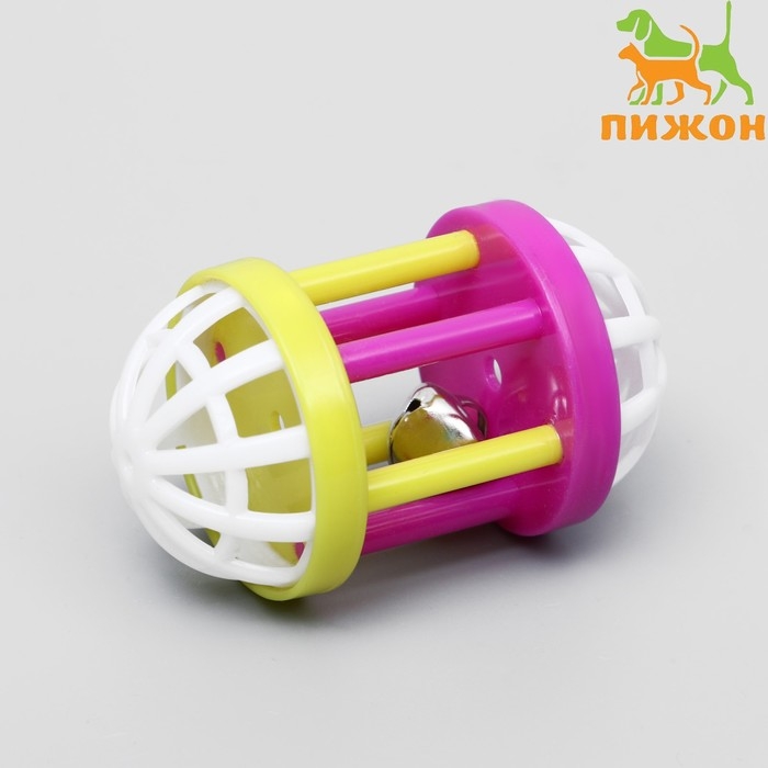 Игрушка для кошек с бубенчиком  Игрушка для кошек с бубенчиком "Амфитеатр", 6,8 х 4 см, микс цветов