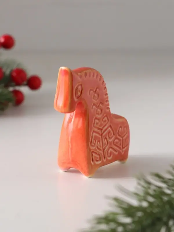 Фигурка фарфор «Конь Древо - славянский символ», эффектарная глазурь, 7 см Фигурка фарфор «Конь Древо - славянский символ», эффектарная глазурь, 7 см