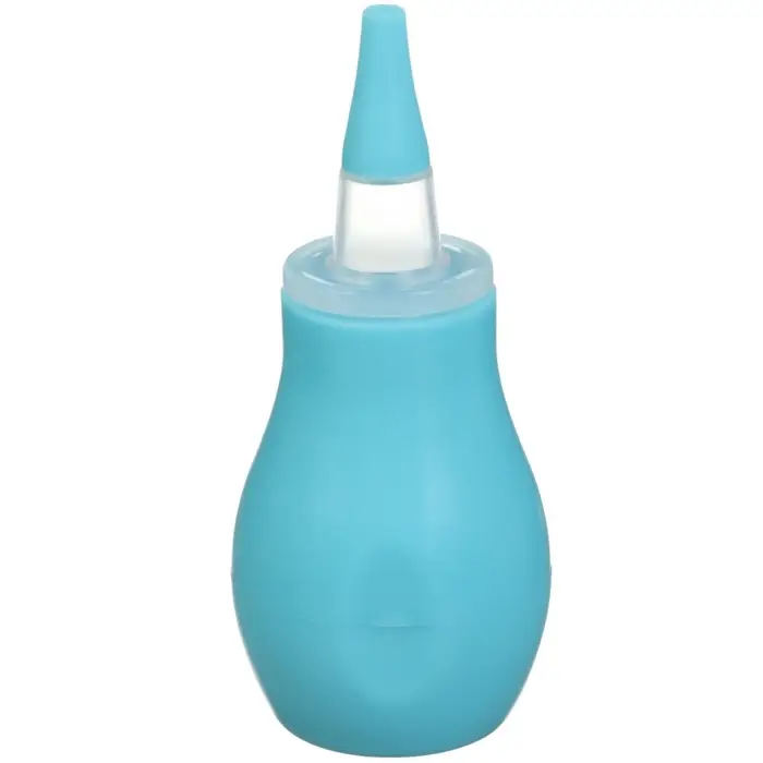 Детский назальный аспиратор с 2-мя сменными насадками, в контейнере, голубой