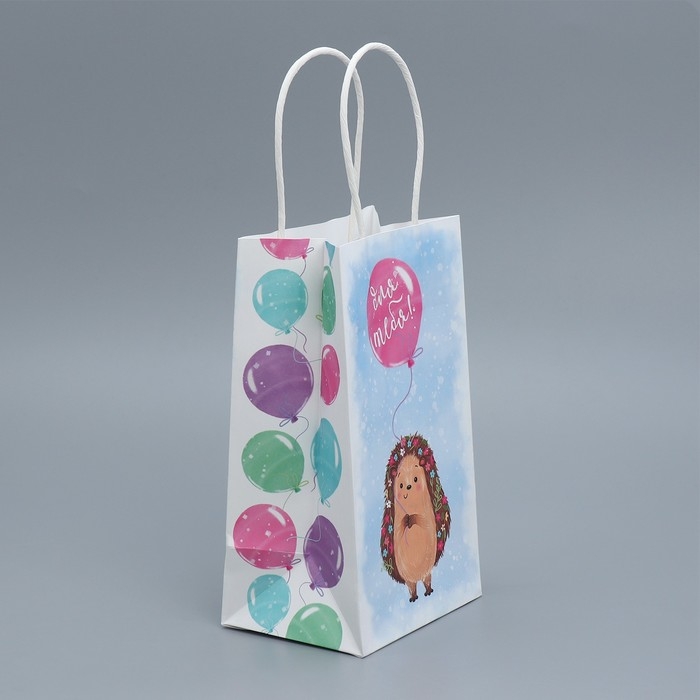 Пакет подарочный крафтовый, упаковка, «Для тебя», 12 х 21 х 9 см Пакет подарочный крафтовый, упаковка, «Для тебя», 12 х 21 х 9 см