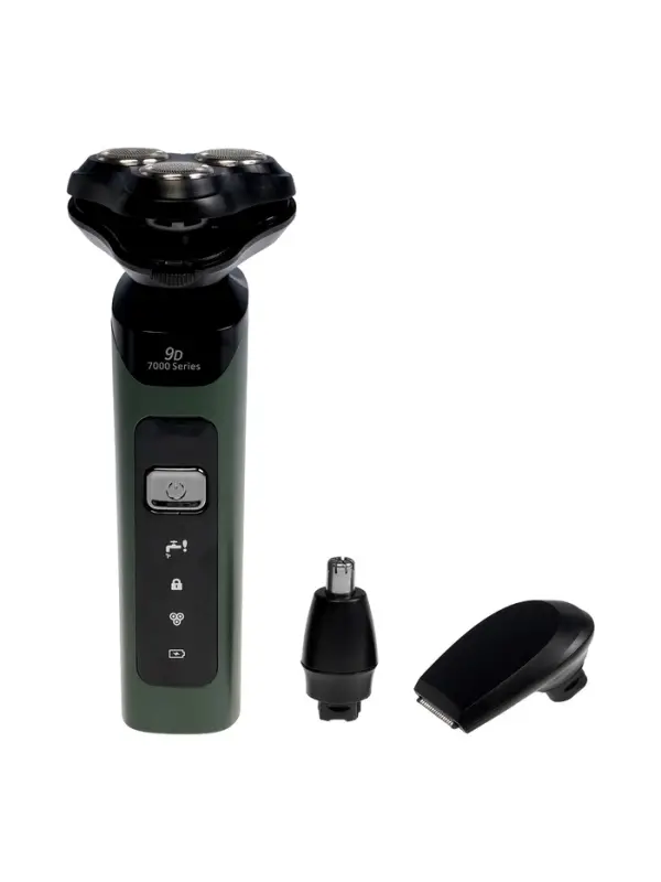 Электробритва LBR-13, 3 Вт, роторная, 3 головки, сухое бритьё, триммер, от АКБ