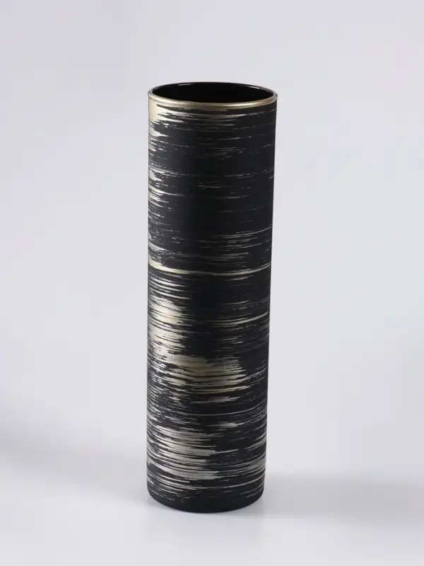 Ваза «Эстетика», h=26 см, стекло, чёрная