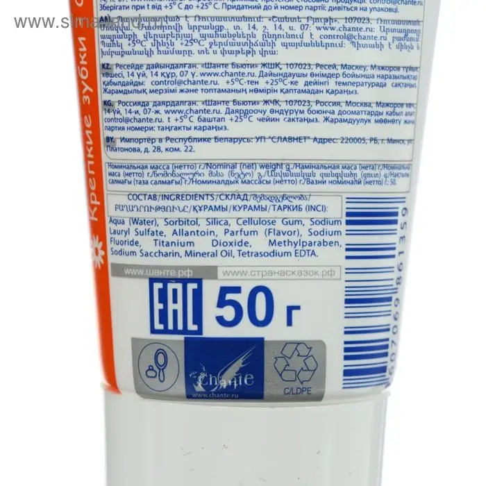 Зубная паста детская &laquo;Страна сказок&raquo;, от 4 лет, со вкусом лесных ягод, 50 мл