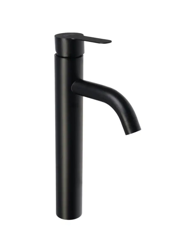 Смеситель для раковины ZEIN Z87, однорычажный, короткий излив, нержавеющая сталь, черный