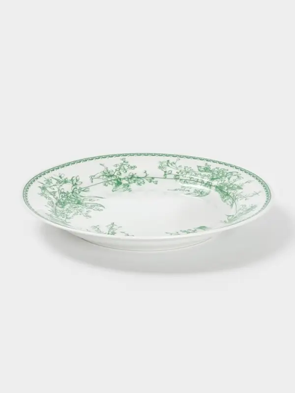 Тарелка Дулевский фарфор «Райские ландыши», d=24 см, фарфор Тарелка Дулевский фарфор «Райские ландыши», d=24 см, фарфор