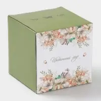 Лимонница Доляна &laquo;Цветы&raquo;, доломит, 9&times;9 см, белая
