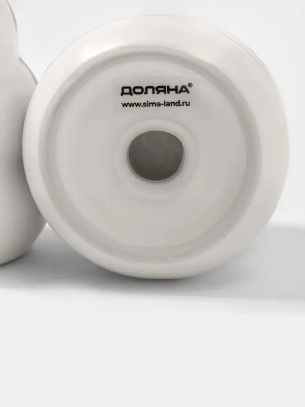 Набор для специй Доляна &laquo;Зефир&raquo;, солонка, перечница, 100 мл, керамика, белый