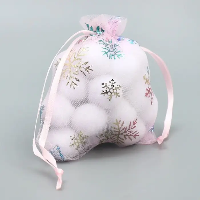 Мешочек подарочный органза «Нежность в Новом Году», голография, органза,10 х 12 см +/- 1.5 см Мешочек подарочный органза «Нежность в Новом Году», голография, органза,10 х 12 см +/- 1.5 см