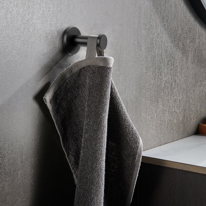 Крючок мебельный ТУНДРА TKO010, однорожковый, 16х50 мм, черный, 10 шт Крючок мебельный ТУНДРА TKO010, однорожковый, 16х50 мм, черный, 10 шт