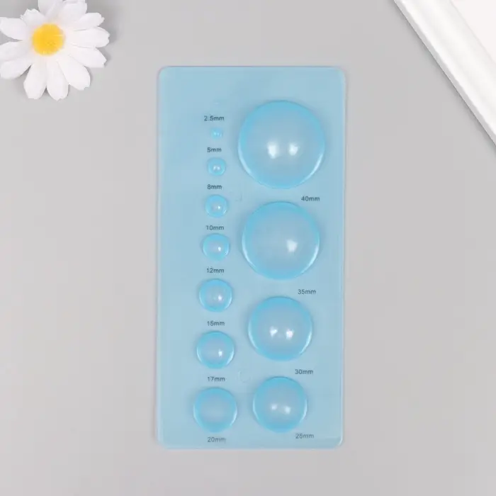 Линейка-шаблон для квиллинга &laquo;Круги&raquo; 18&times;9&times;2.5 см