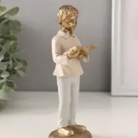 Фигурка полистоун &laquo;Мальчишка с книгой&raquo;, 5.5&times;5.5&times;16 см
