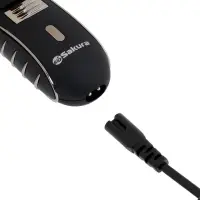 Электробритва Sakura SA-5414BK, АКБ, сеточная, 3 плавающие головки, триммер, чёрная Электробритва Sakura SA-5414BK, АКБ, сеточная, 3 плавающие головки, триммер, чёрная