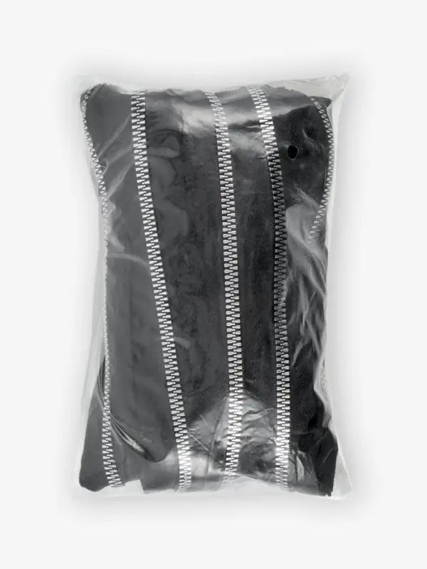 Молния &laquo;Трактор&raquo;, №5, разъёмная, декоративное звено &laquo;Акулий зуб&raquo;, замок автомат, 90 см, чёрная