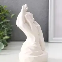 Фигура "Нежность на ладоне" 15 см, белый