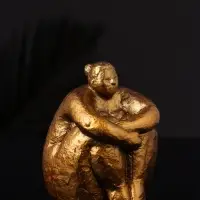 Фигурка гипс &laquo;Дама&raquo;, 9&times;8&times;8 см, под бронзу