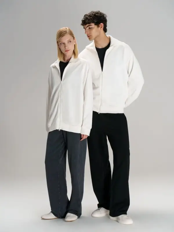 Толстовка унисекс Neofit, молочно-белая, размер XS/S Толстовка унисекс Neofit, молочно-белая, размер XS/S