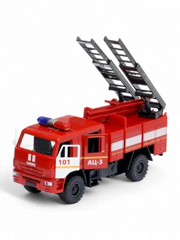Машинка металлическая «Пожарная автоцистерна», открываются двери, 15 см