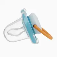 Соска - пустышка ортодонтическая &laquo;Пингвин&raquo;, +6 мес., голубая