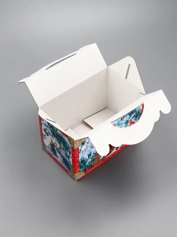 Подарочная новогодняя коробка «ЗИМНЯЯ СКАЗКА в красном» Чемоданчик средний 20×12×19 см Подарочная новогодняя коробка «ЗИМНЯЯ СКАЗКА в красном» Чемоданчик средний 20×12×19 см