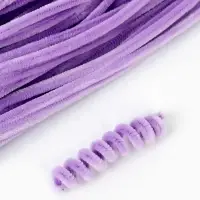 Синельная проволока, набор 100 шт, размер 1 шт 30х0,8 см, цвет сиреневый Синельная проволока, набор 100 шт, размер 1 шт 30х0,8 см, цвет сиреневый