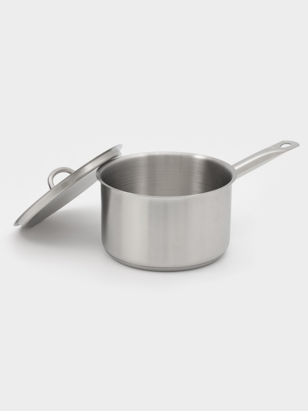 Ковш 2,8 л, d=18, h=11 см, с крышкой, толщина стенки 0,8 мм, индукция Ковш 2,8 л, d=18, h=11 см, с крышкой, толщина стенки 0,8 мм, индукция