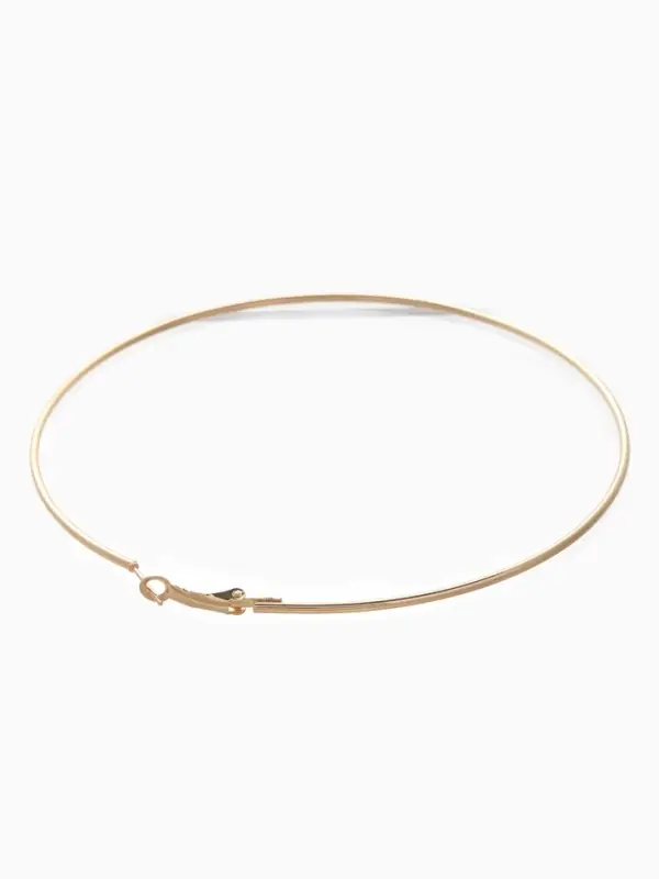 Серьги кольца QF &laquo;Классика&raquo;, d=10 см, цвет золото